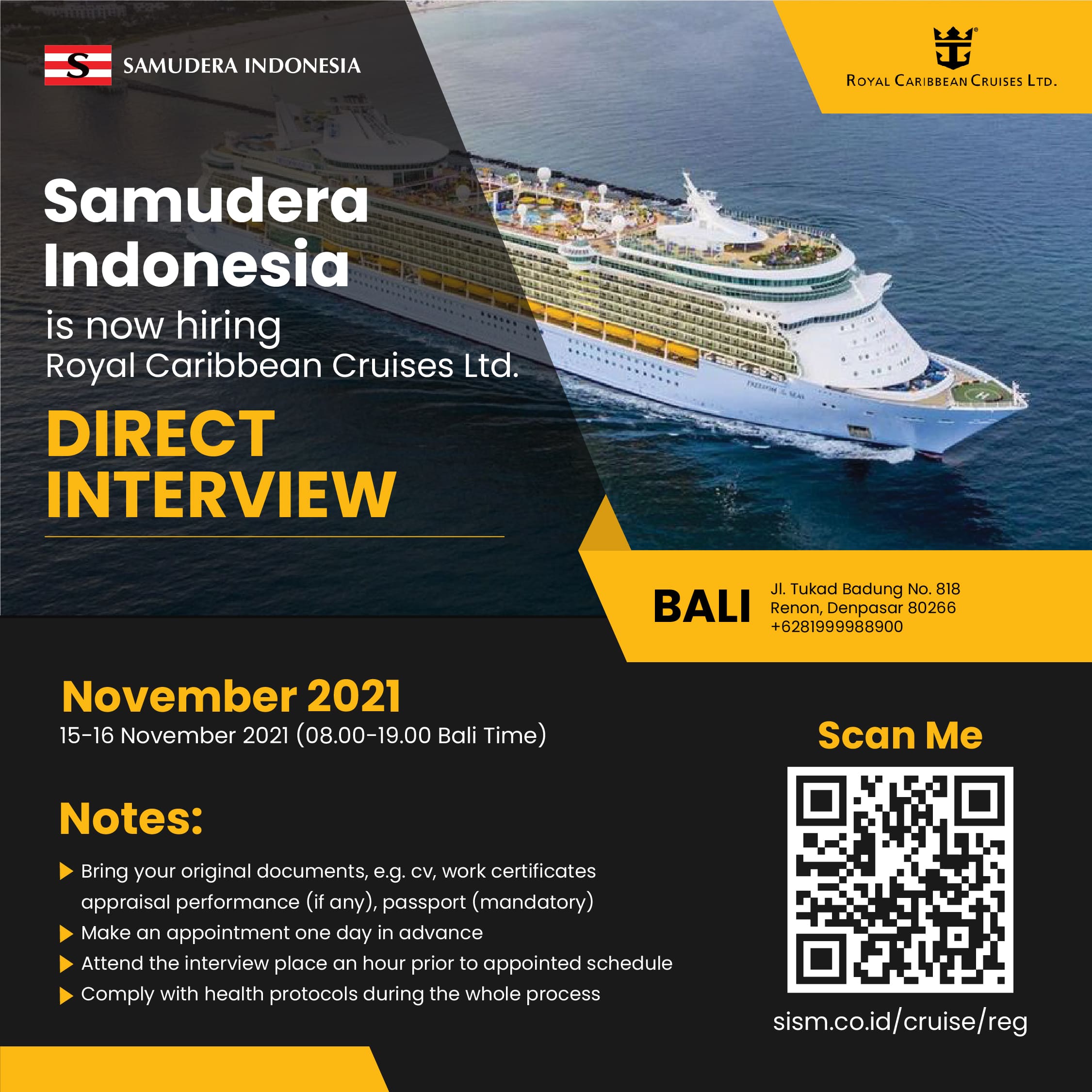 cruise ships recruitment agencies indonesia